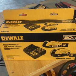New 2-pack 20V DeWALT Battery & Charger Kit
