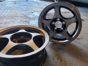 Pair of 14" wheels 5x100
