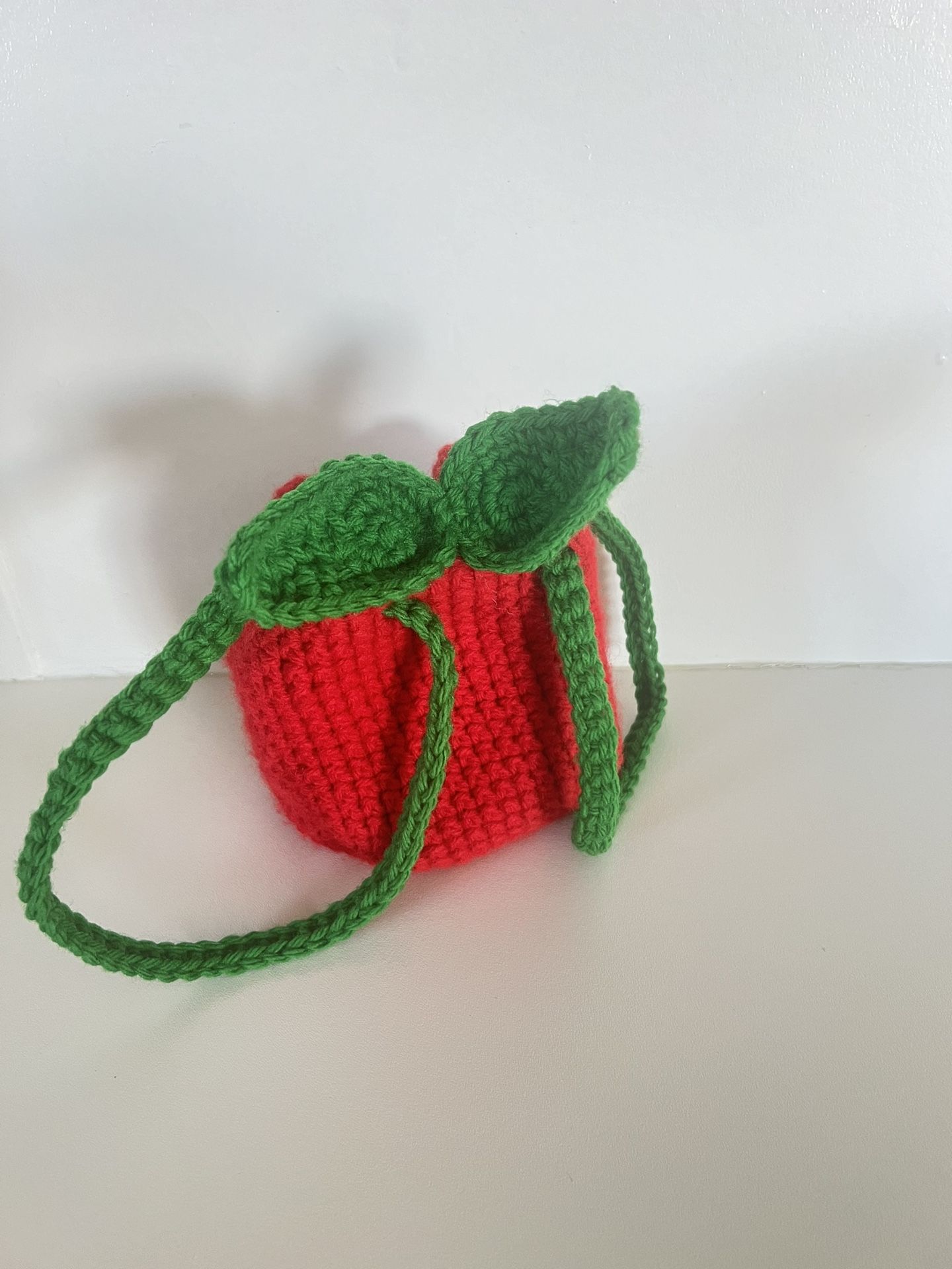 Crochet Cherry Crossbody Bag $20