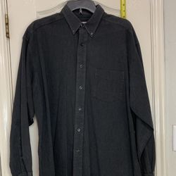 Mens High Sierra 100% Cotton Gray Size Large Shirt 