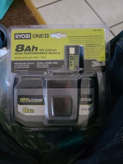 Ryobi 18v 8ah battery