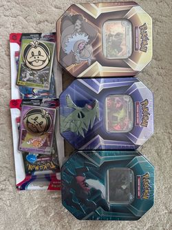 Pokémon TCG Tins and Blister Packs Bundle