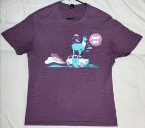 MOD Pizza Graphic T-Shirt Large - Purple Llama Tee
