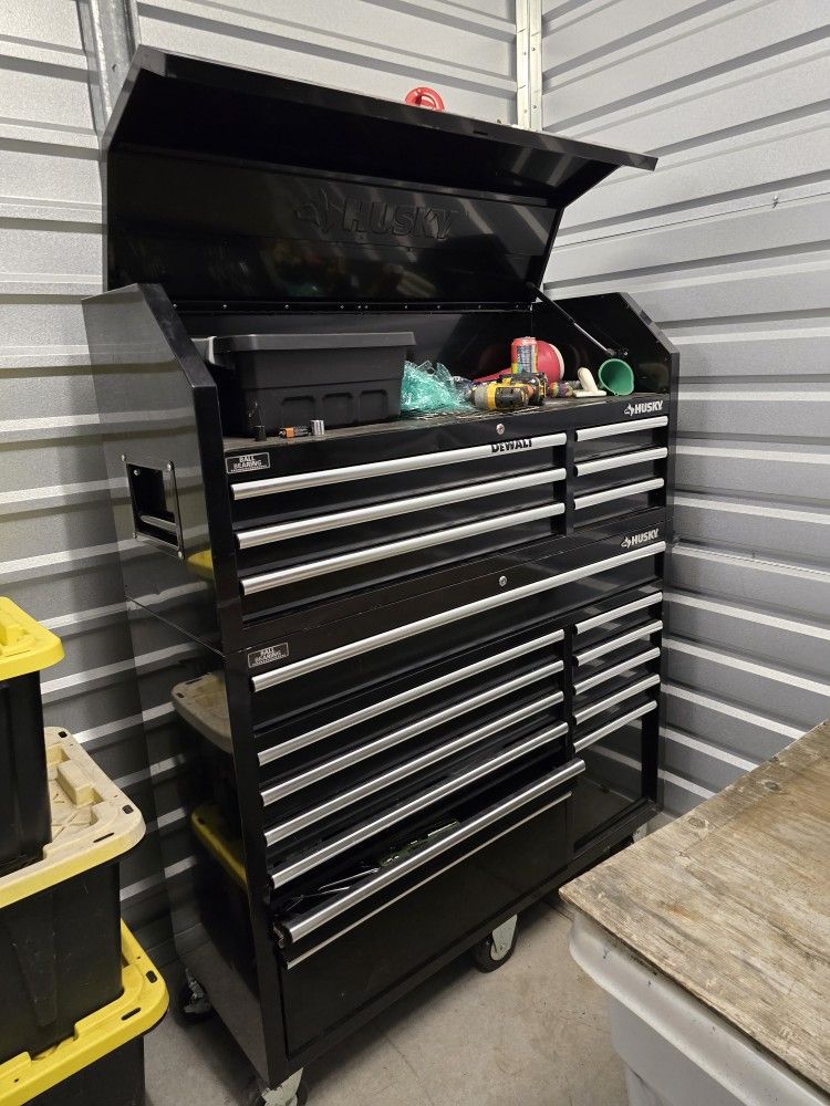 Husky Tool Box , Ryobi Router Table, Speed Scroll Saw