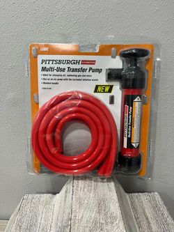NEW Pittsburgh Automotive Multi-Use Transfer Pump 63144 Siphon Oil Gas Fluid