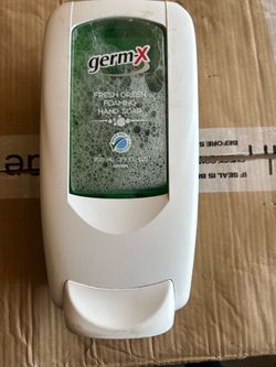 Pallet of germx soap and pallet of germx soap dispensers