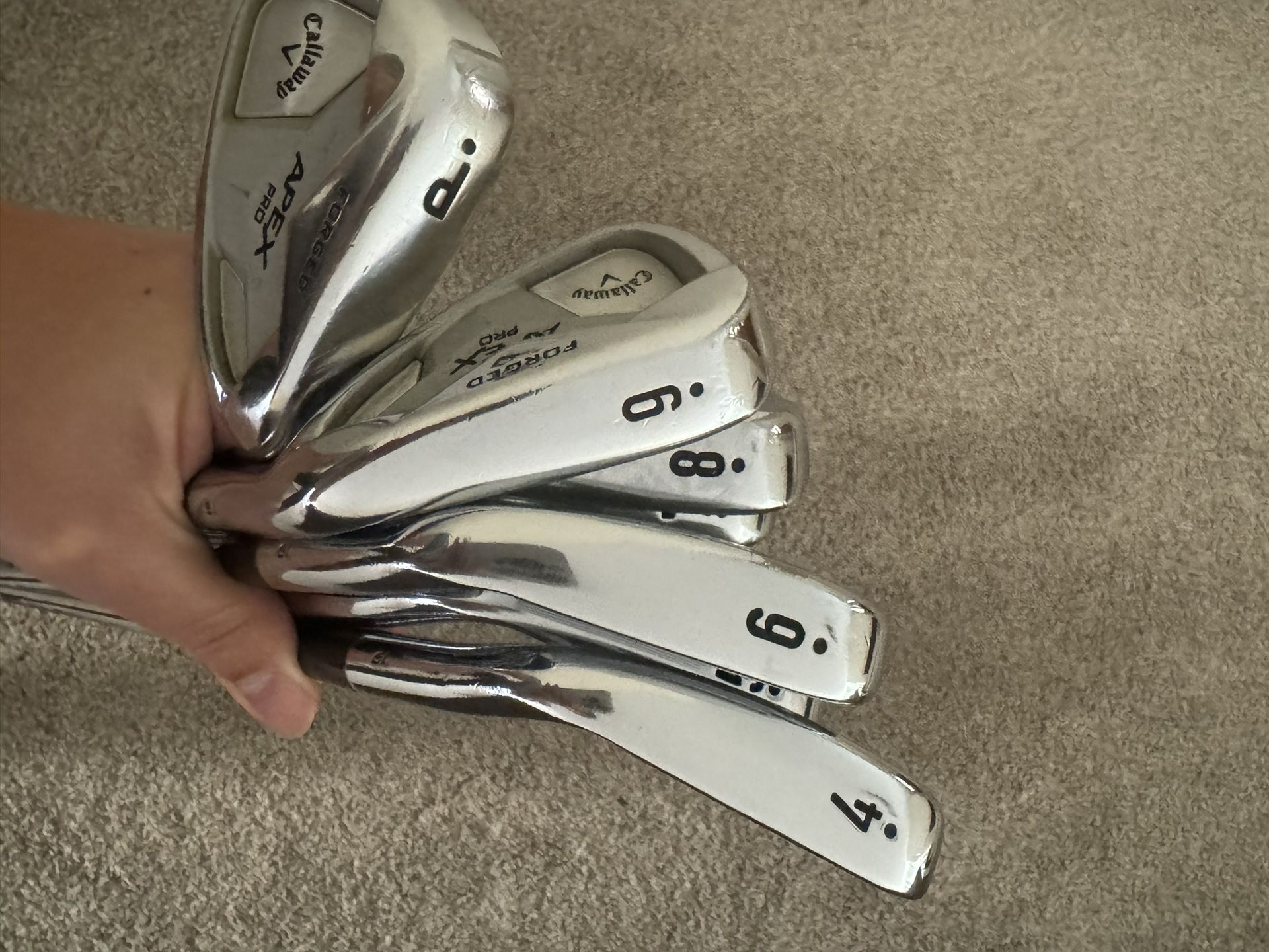 Set De Fers Callaway Apex Pro '19 Fumée Forgée 4-PW - Project X Catalyst 100 CW 6.0 Rigide - Occasion Bon état