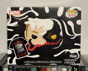 Funko POP! Anti-Venom GITD Glow #401 & Tee Set (Small) - Box Lunch New Sealed!