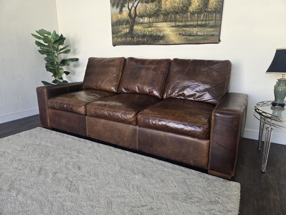 Top Grain Leather Sofa