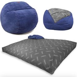 Bean bag chair and bed