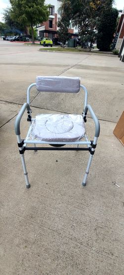 Super Wide & Secure Commode Toilet Chair -