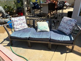 Outdoor seating - modular - as is with cushions