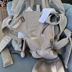 Baby Björn Baby Carrier Harmony, Silver, 3D Mesh | 3-in-1 Ergonomic Baby Carrier; Newborn, Facing-In, Outward