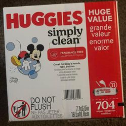 Huggies Wipes - Simply Clean 704 Count 