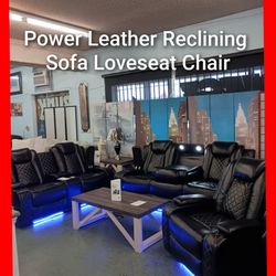 😍 Power Reclining Sofa Loveseat and Chair all for $1899