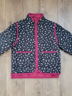 Girl flower jacket size m 7/8
