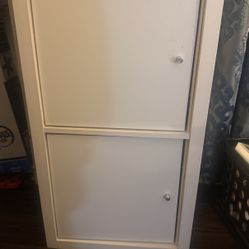 IKEA Kallax 2 Cube Storage Shelf White 