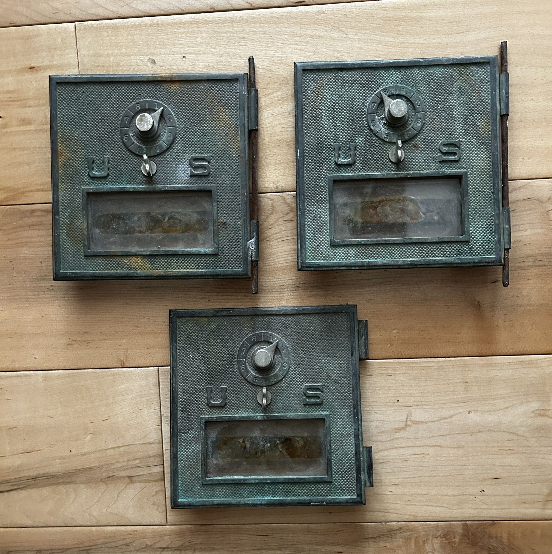Vintage Mailbox Doors