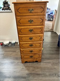 Tall dresser solid wood