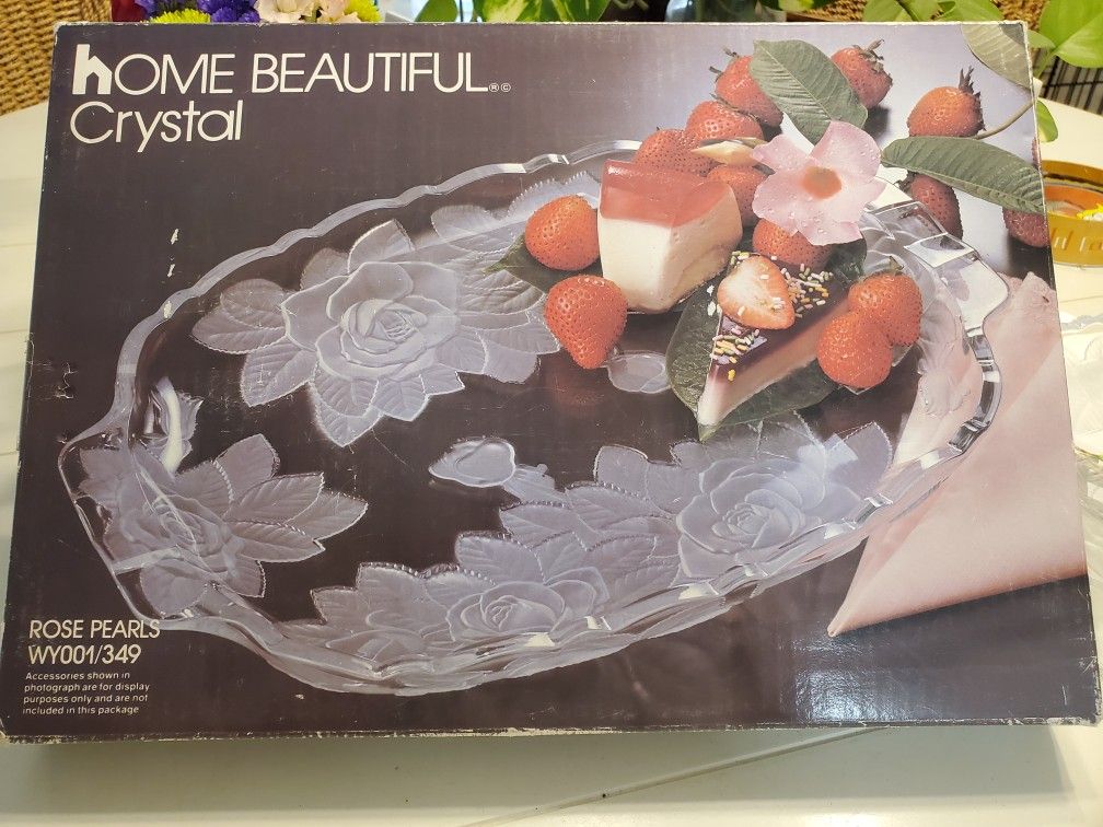 Crystal Party Oblong Tray