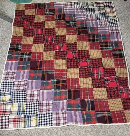 Cozy Handmade Flannel Quilt - Keeping Materials Out Of Landfills!