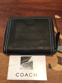 Coach black wallet