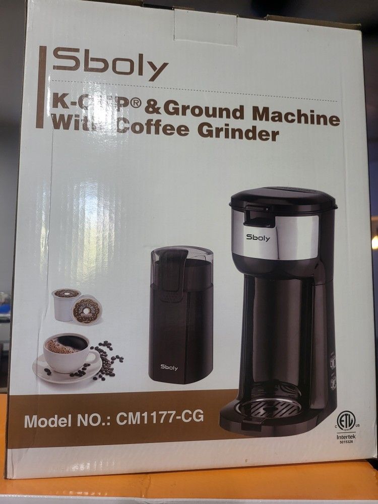 K-cup &Ground Machine With Coffee Grinder 