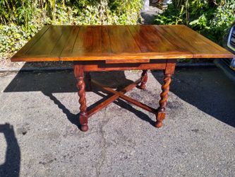 English pub table barley on sale twist legs