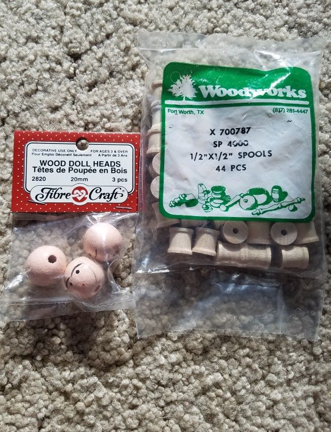 NWT lot of 2 Wood Craft Supplies