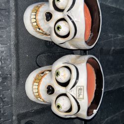 Hand Painted Skull Candles