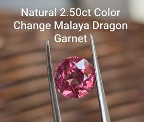 Rare Natural 2.5ct color change Malaya dragon garnet