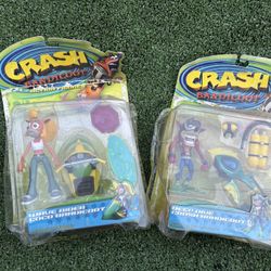 Rare 1999 ReSaurus Series Two Deep Dive Crash BANDICOOT Action Figure NIP 