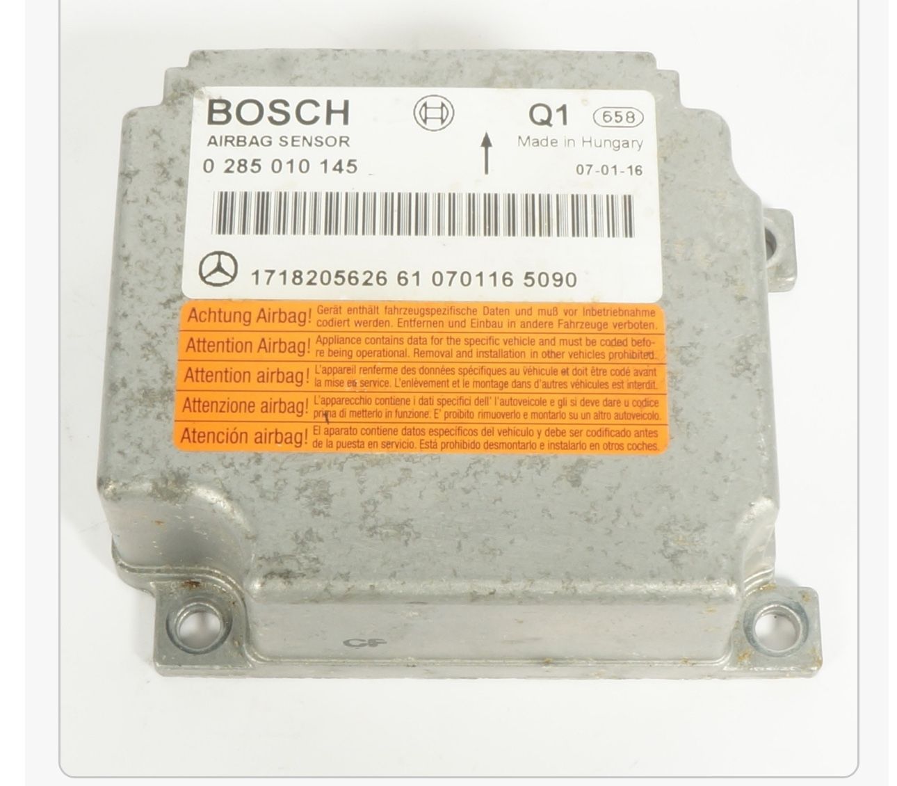 Mercedes Benz Airbag Control Sensor