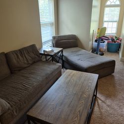 Moving Sale Coffee Table + End Tables And / Or Sectional