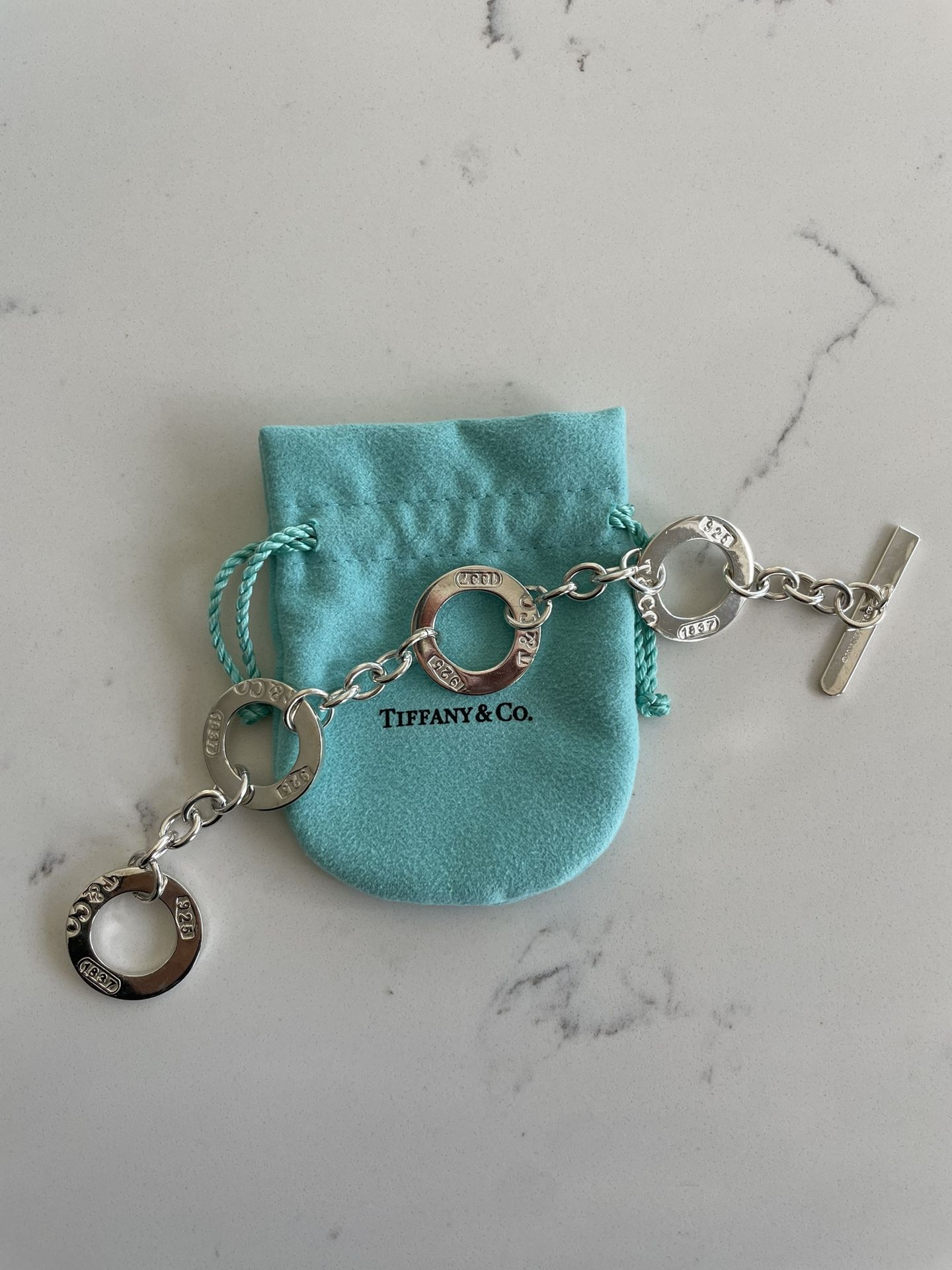 Authentic Tiffany & co Bracelet, 7.5 inches