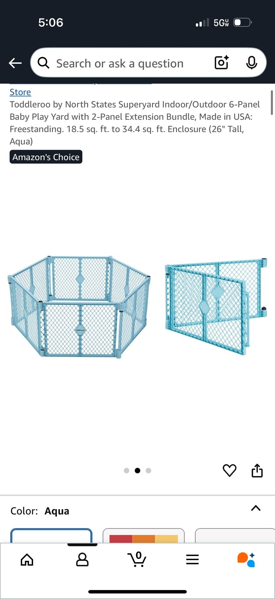 Toddleroo Play Pen - 8 Panels