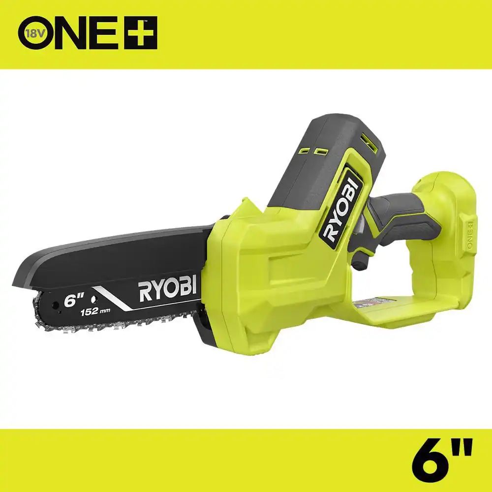 RYOBI 18V 6 in. Cordless Battery Compact Pruning Mini Chainsaw