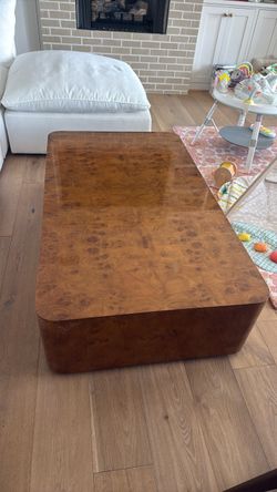 Scout Design Studio Burl Wood Coffee Table ,High-End Statement Piece