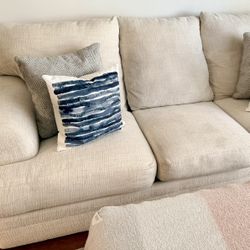 Beige Sofa With Otteman 