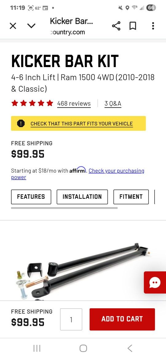 Ram 1500 Kicker Bar Kit