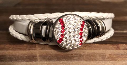 Baseball Snap Bracelet
