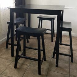 Tall Table & 4 Stools