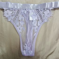 Laced Purple Thong 