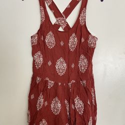 Brick Red Romper Size L