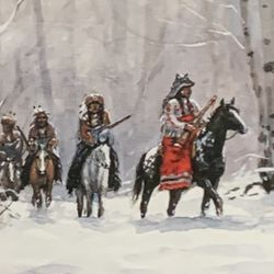 Indians In Winter Travel