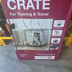 Medium Black Collapsable Pet Crate