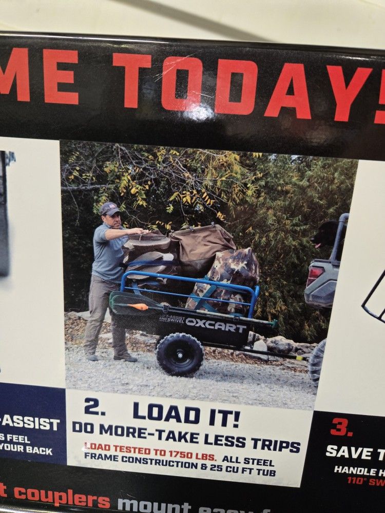 OXCART 25 CU FT STEEL DUMP CART!!! NEW