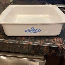 Vintage Cornflower Blue Bakeware Corning Ware 