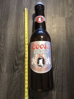 Coors light plastic bottle piggy bank