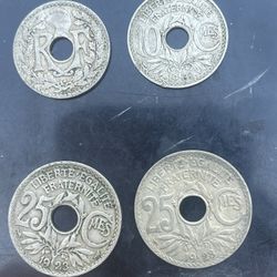 Republic Of France Old Rare Coins
